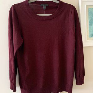 Jcrew Wool Tippi Sweater -- size L color eggplant